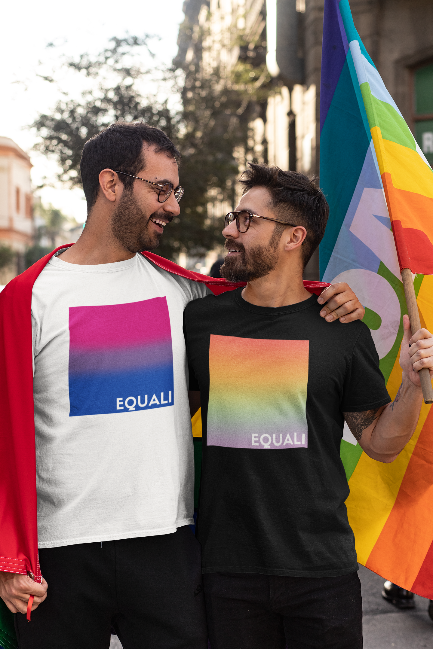 EQUALi Unisex premium bisexual theme t-shirt